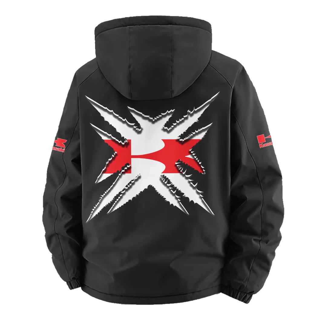 Performance Motorcycle Fleece Windbreaker Jacket, Storm-Blocker Fleece HVN1450KA - Black - Image 4