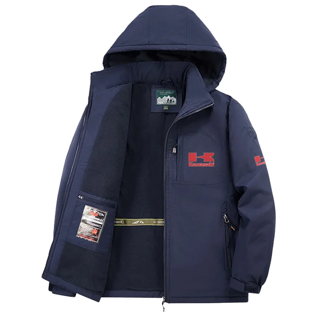 Performance Motorcycle Fleece Windbreaker Jacket, Storm-Blocker Fleece HVN1450KA - Navy - Image 3