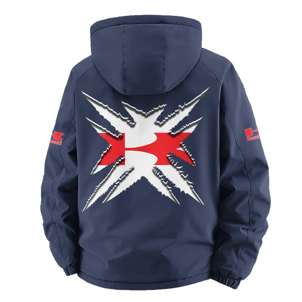Performance Motorcycle Fleece Windbreaker Jacket, Storm-Blocker Fleece HVN1450KA - Navy - Image 4