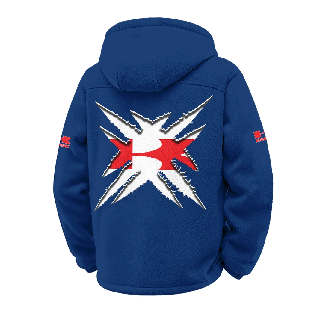 Performance Motorcycle Winter Fleece Jacket, Essential Winter Warmth HVN1450KA - Navy - Image 3