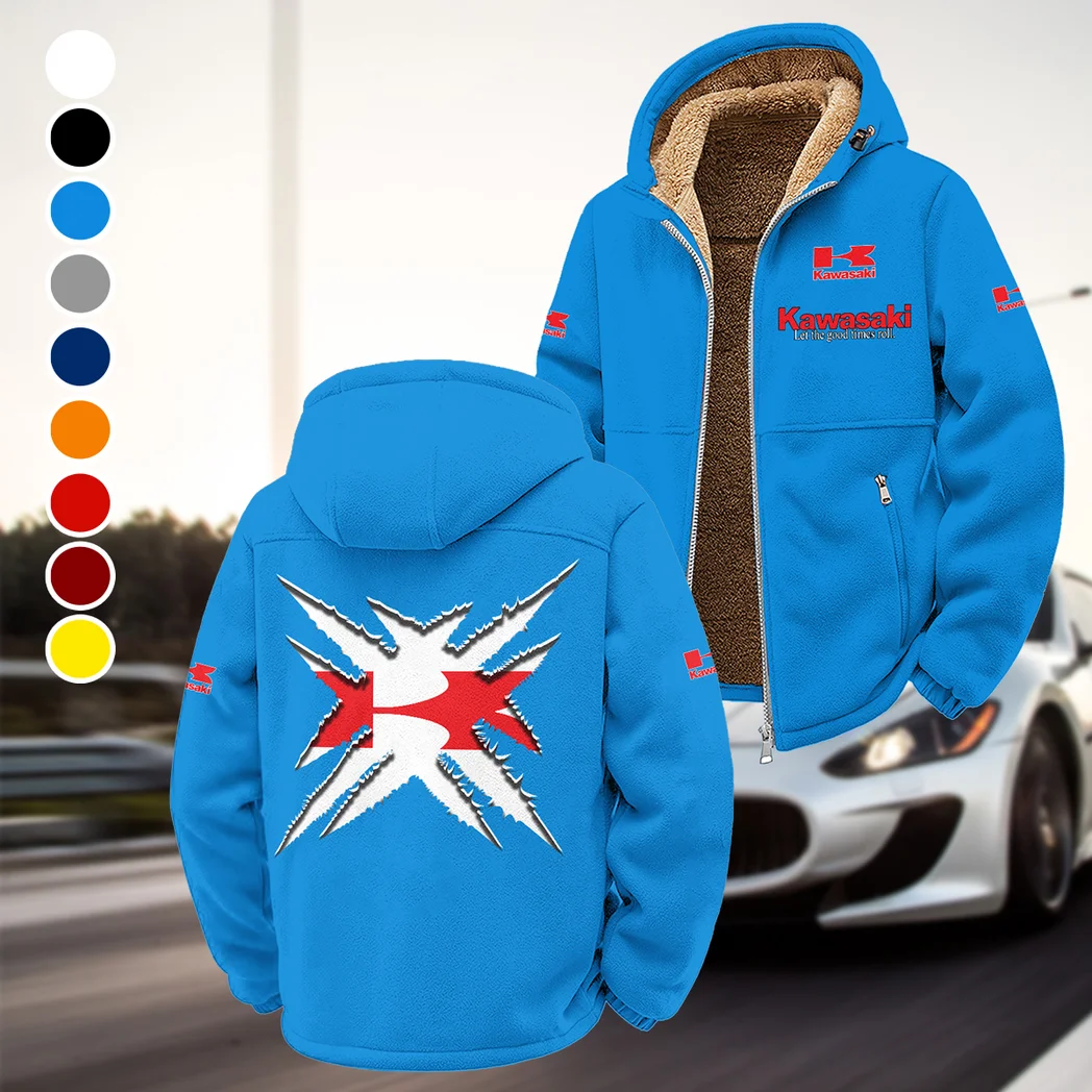 Performance Motorcycle Winter Fleece Jacket, Essential Winter Warmth HVN1450KA - Cyan