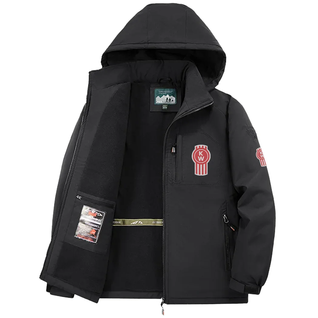 Industrial Hauler Fleece Windbreaker Jacket, Essential Cold & Wind Barrier HVN1450KE - Black - Image 3