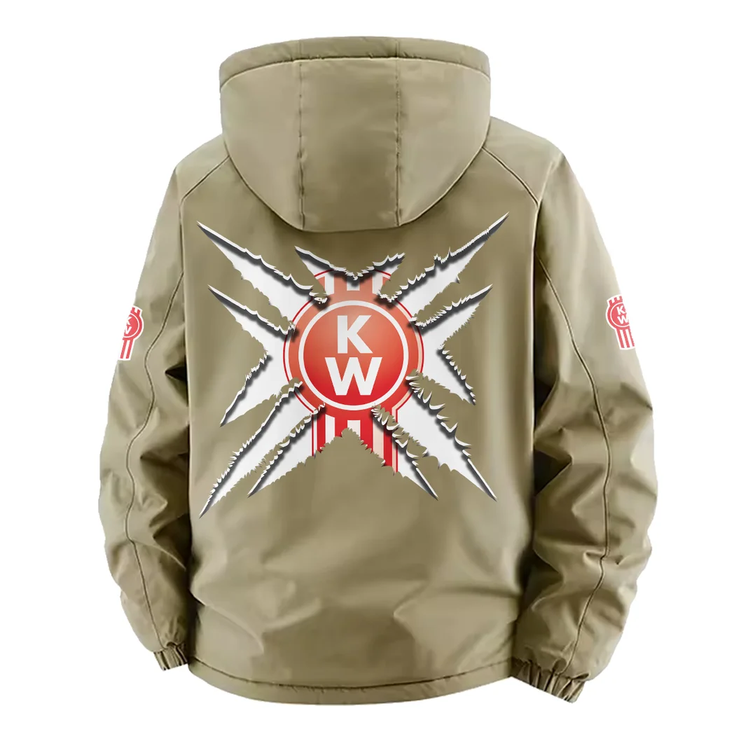 Industrial Hauler Fleece Windbreaker Jacket, Essential Cold & Wind Barrier HVN1450KE - Khaki - Image 4