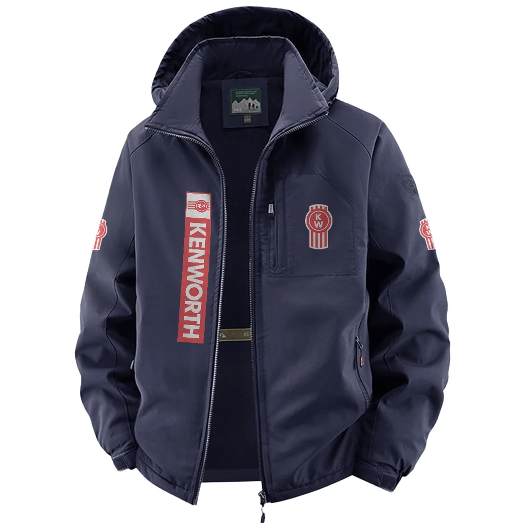 Industrial Hauler Fleece Windbreaker Jacket, Essential Cold & Wind Barrier HVN1450KE - Navy - Image 2