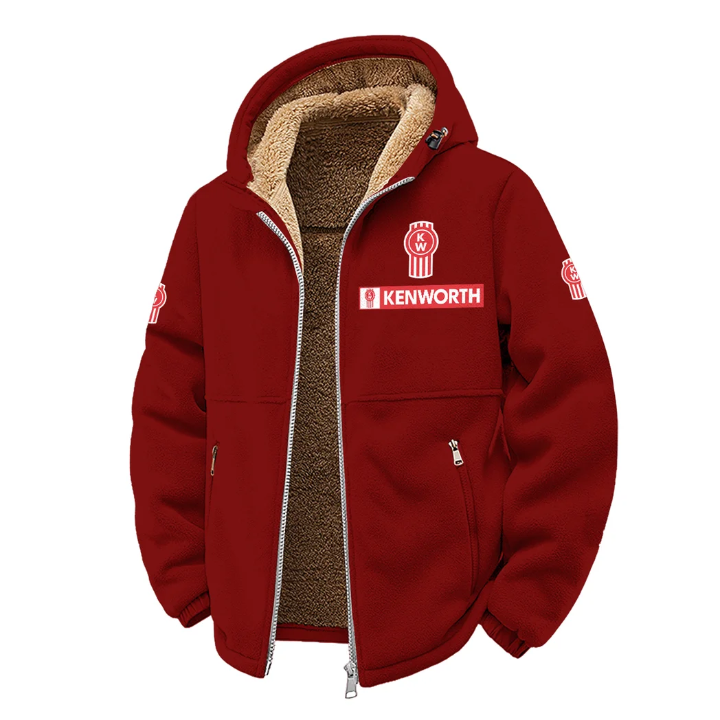 Industrial Hauler Winter Fleece Jacket, Superior Thermal Protection HVN1450KE - Wine - Image 2