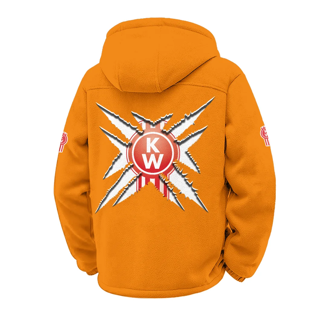 Industrial Hauler Winter Fleece Jacket, Superior Thermal Protection HVN1450KE - Orange - Image 3