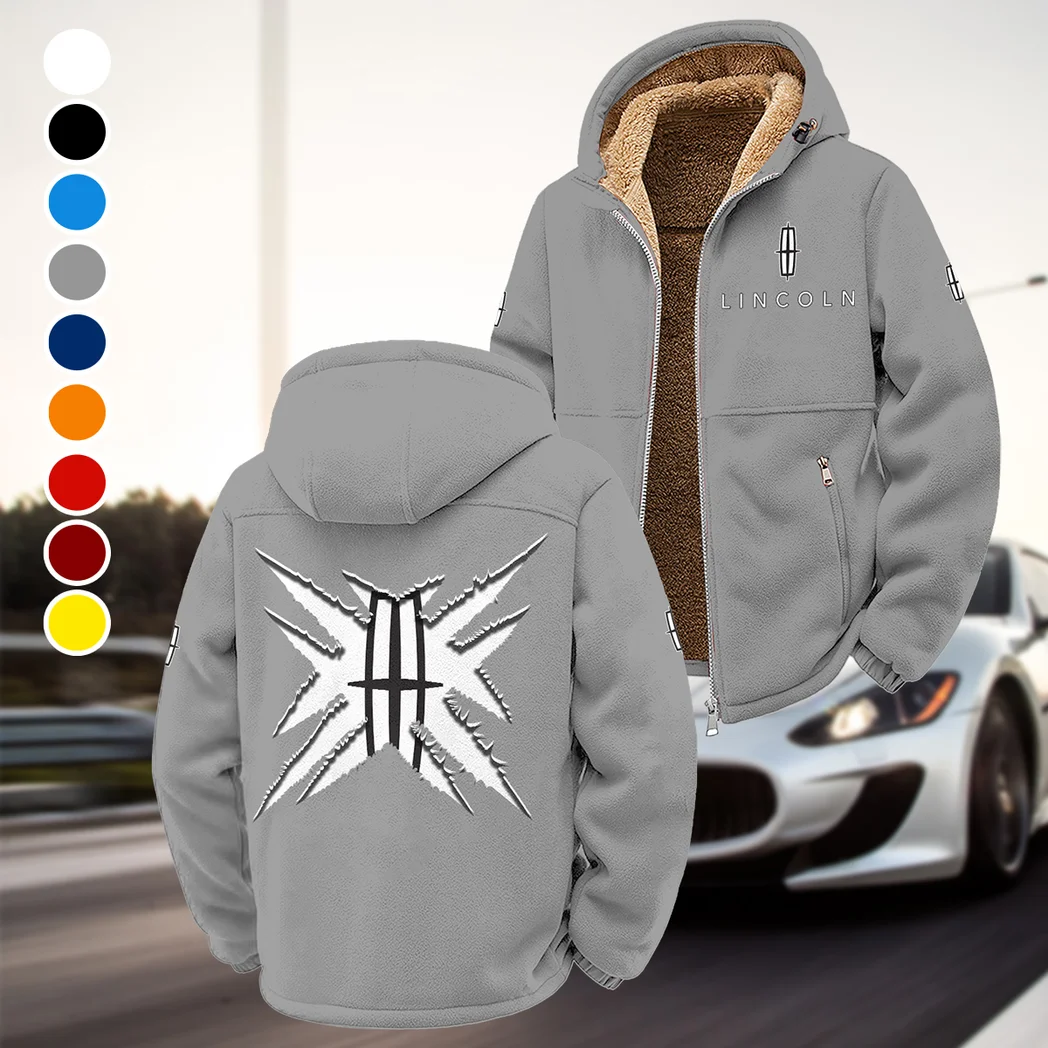 Full-Size Sedan Winter Fleece Jacket, Heavy-Duty Cold Fleece HVN1450LI - Grey