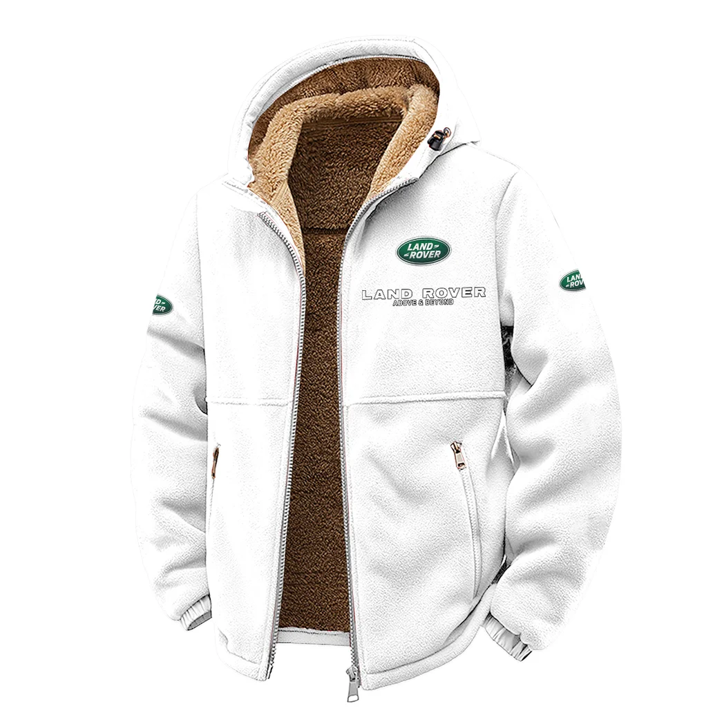 Rugged Terrain Auto Brand Winter Fleece Jacket, High-Performance Trail Jacket HVN1450LR - White - Image 2