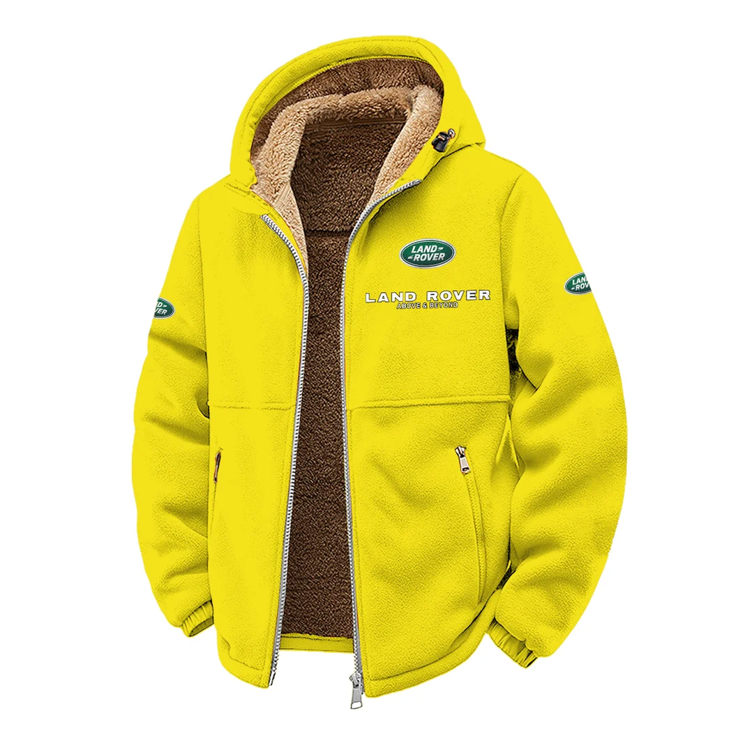 Rugged Terrain Auto Brand Winter Fleece Jacket, High-Performance Trail Jacket HVN1450LR - Yellow - Image 2