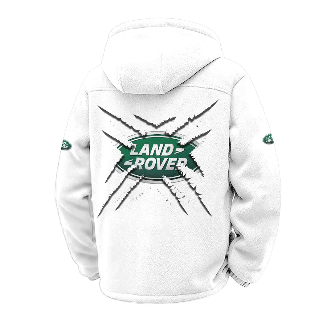 Rugged Terrain Auto Brand Winter Fleece Jacket, High-Performance Trail Jacket HVN1450LR - White - Image 3