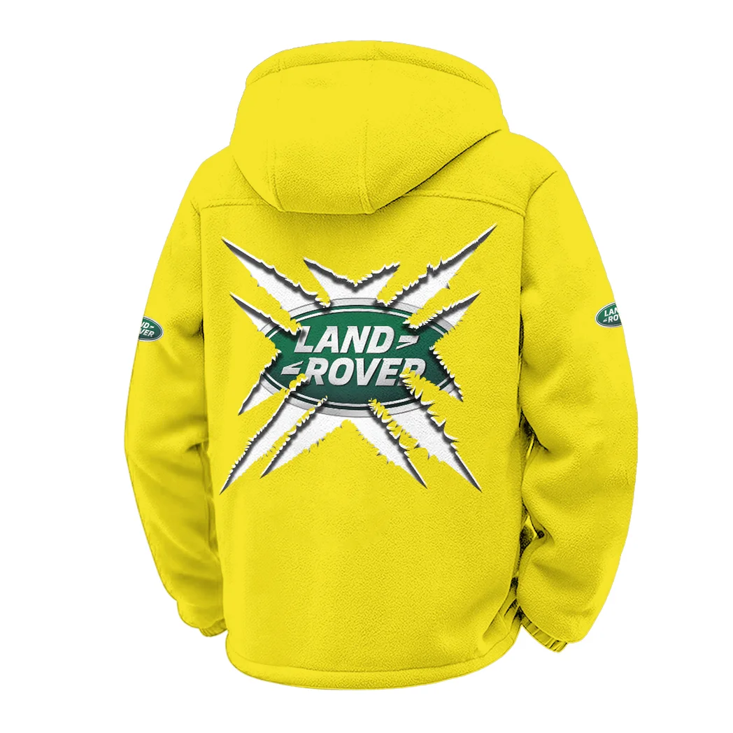 Rugged Terrain Auto Brand Winter Fleece Jacket, High-Performance Trail Jacket HVN1450LR - Yellow - Image 3