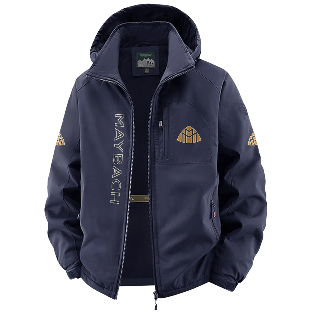 Strong Energy Fleece Windbreaker Jacket, Thermal Wind-Deflector HVN1450MA - Navy - Image 2