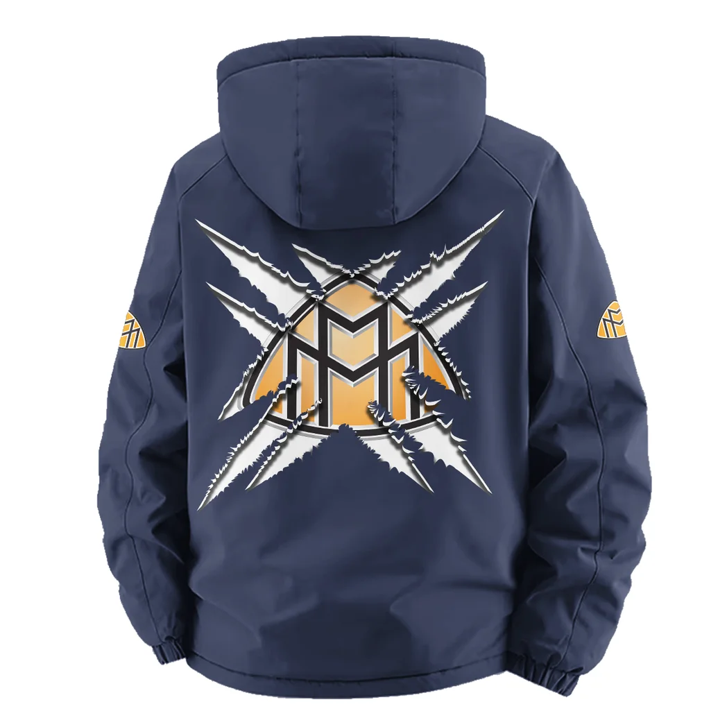 Strong Energy Fleece Windbreaker Jacket, Thermal Wind-Deflector HVN1450MA - Navy - Image 4