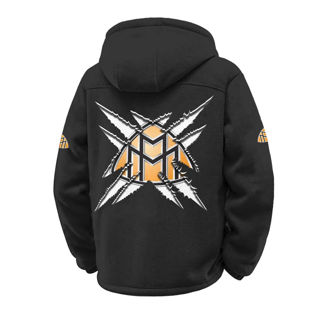 Strong Energy Winter Fleece Jacket, Dynamic Winter Training Top HVN1450MA - Black - Image 3