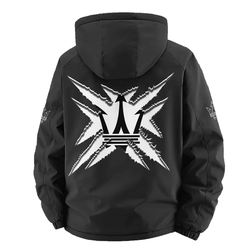 Supercar Fleece Windbreaker Jacket, Dynamic Trail Runner's Shell HVN1450MA - Black - Image 4