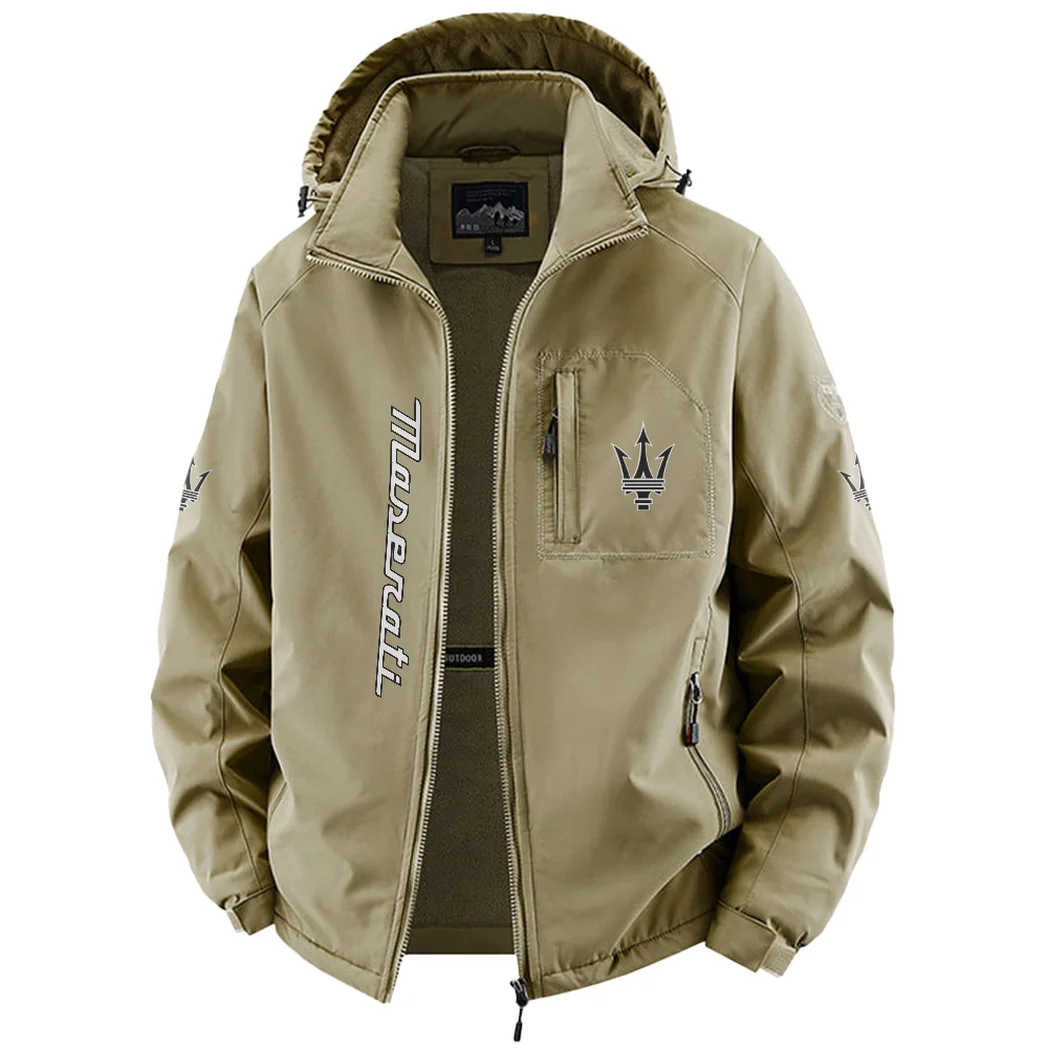 Supercar Fleece Windbreaker Jacket, Dynamic Trail Runner's Shell HVN1450MA - Khaki - Image 2