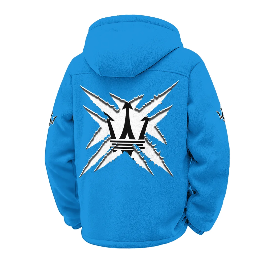 Supercar Winter Fleece Jacket, Multi-Sport Winter Layer HVN1450MA - Cyan - Image 3