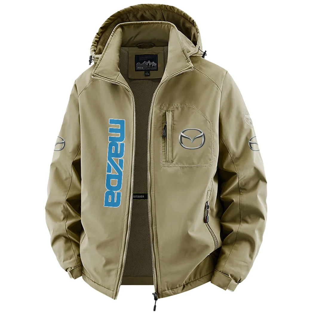 Crossover SUV Fleece Windbreaker Jacket, High-Output Training Jacket HVN1450MA - Khaki - Image 2