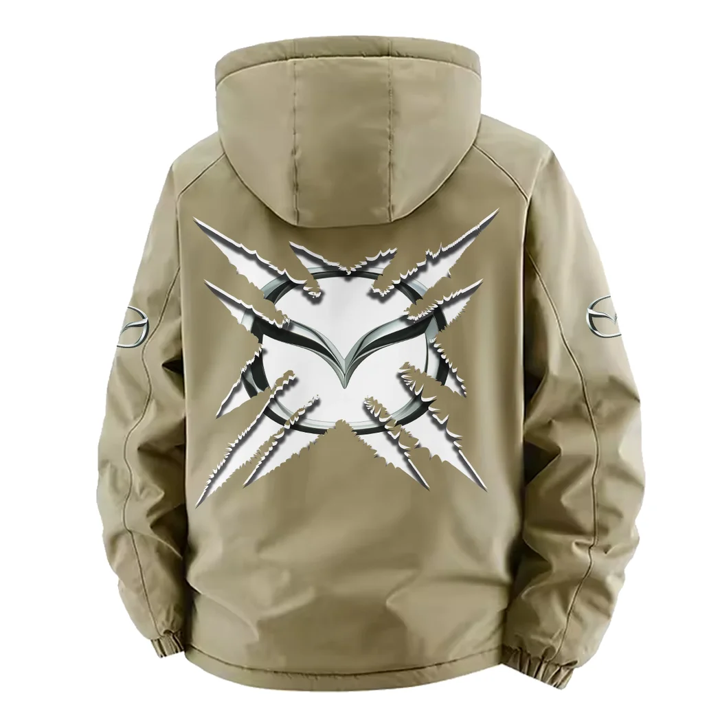 Crossover SUV Fleece Windbreaker Jacket, High-Output Training Jacket HVN1450MA - Khaki - Image 4