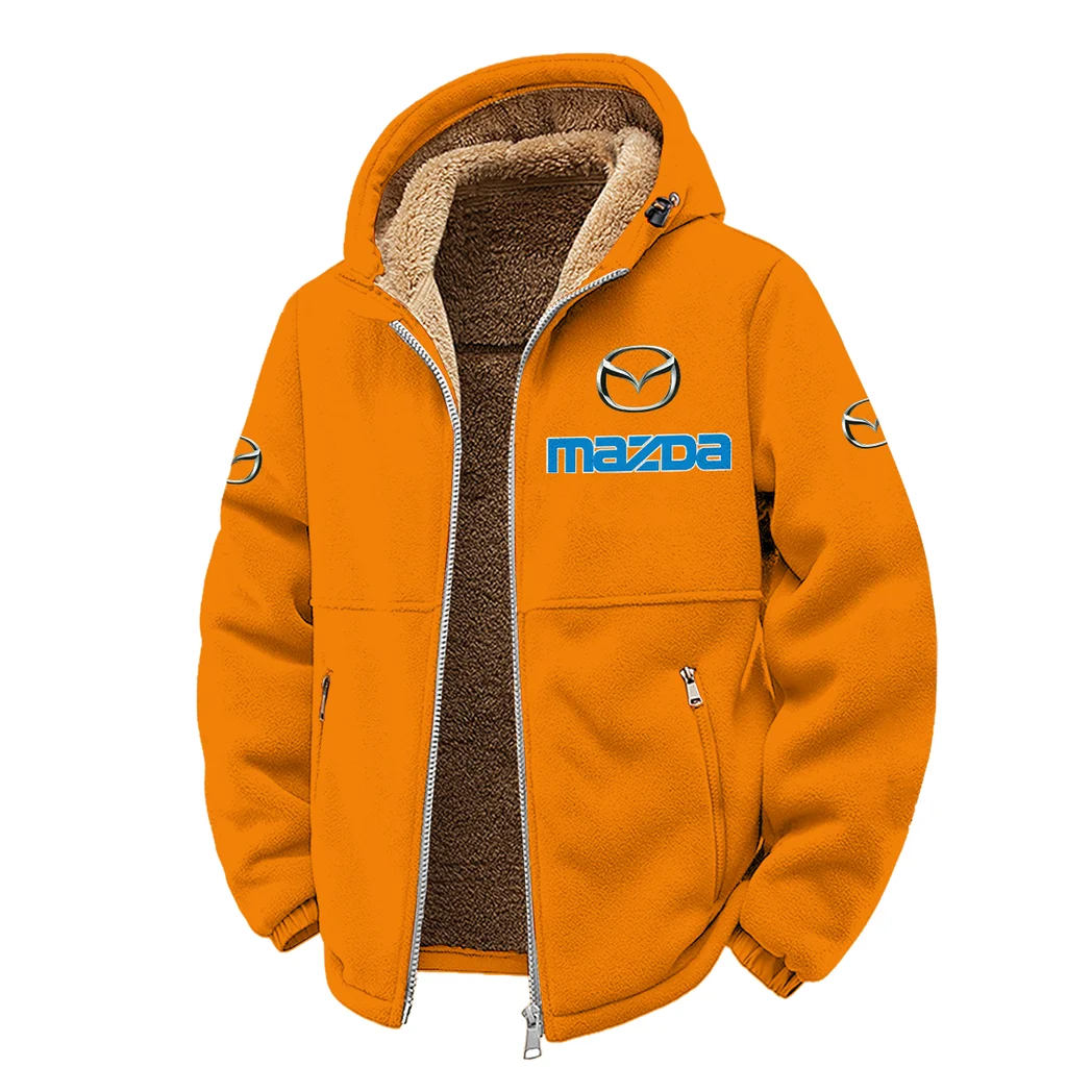 Crossover SUV Winter Fleece Jacket, Technical Mid-Layer Jacket HVN1450MA - Orange - Image 2
