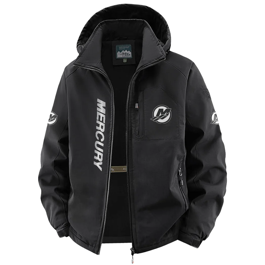 Watercraft Motor Fleece Windbreaker Jacket, Multi-Sport Weather Jacket HVN1450MM - Black - Image 2