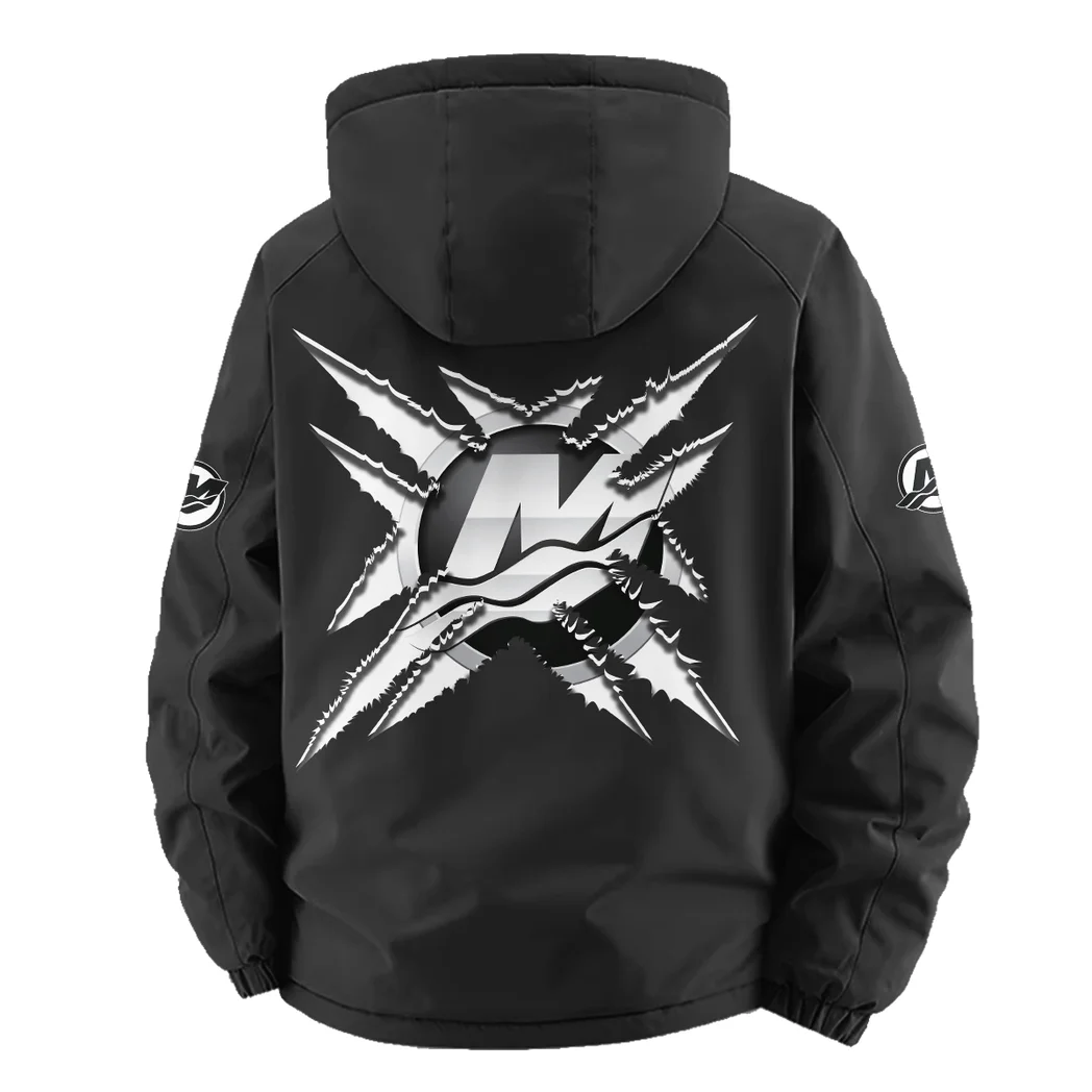 Watercraft Motor Fleece Windbreaker Jacket, Multi-Sport Weather Jacket HVN1450MM - Black - Image 4