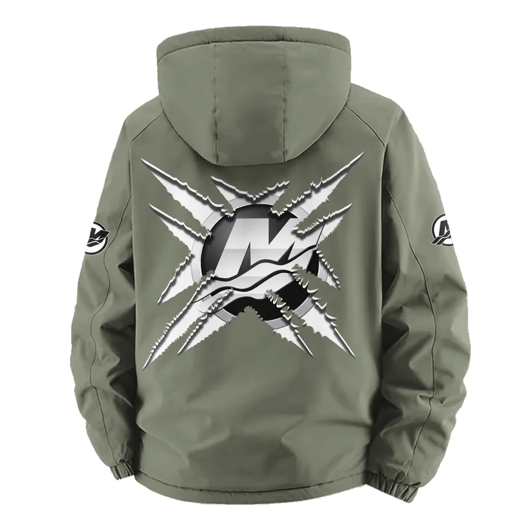 Watercraft Motor Fleece Windbreaker Jacket, Multi-Sport Weather Jacket HVN1450MM - Green - Image 4