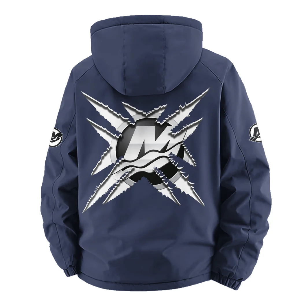 Watercraft Motor Fleece Windbreaker Jacket, Multi-Sport Weather Jacket HVN1450MM - Navy - Image 4