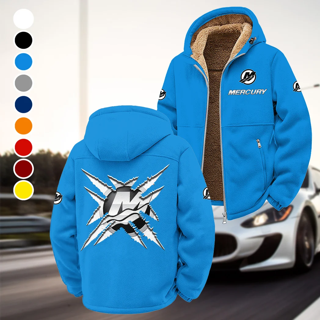 Watercraft Motor Winter Fleece Jacket, All-Mountain Sport Jacket HVN1450MM - Cyan