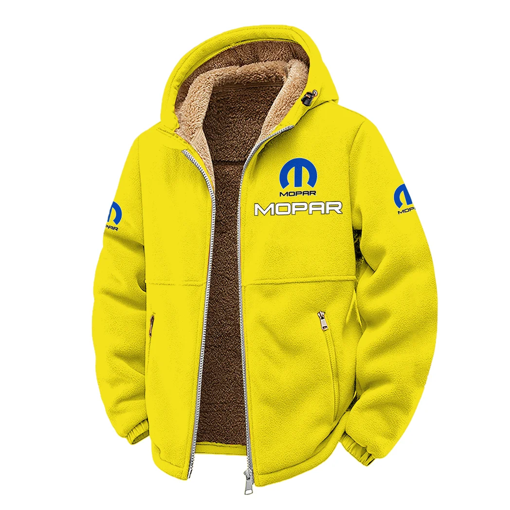 Powertrain Upgrades Winter Fleece Jacket, Cold Weather Hiking Fleece HVN1450MO - Yellow - Image 2