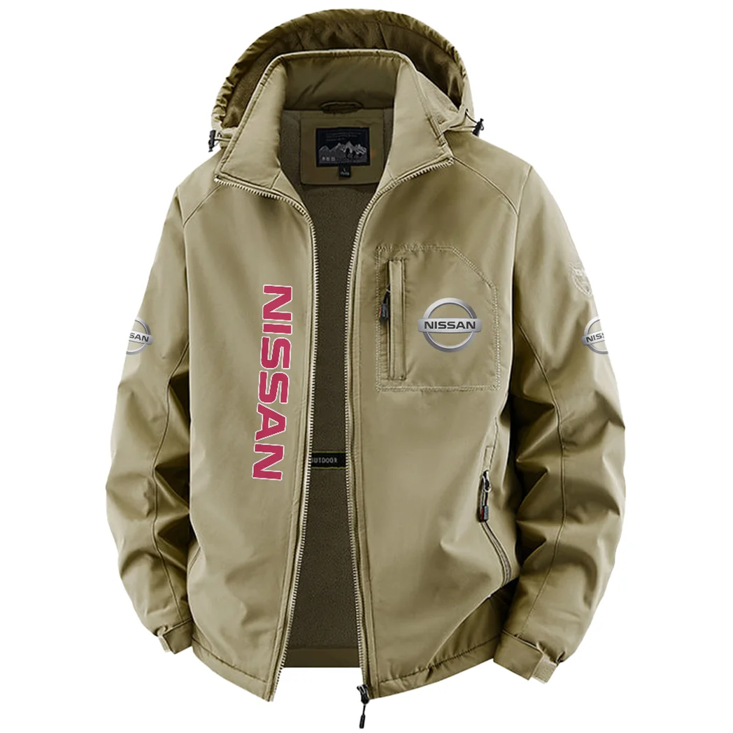 Crossover SUV Fleece Windbreaker Jacket, Cold-Air Cycling Shell HVN1450NI - Khaki - Image 2