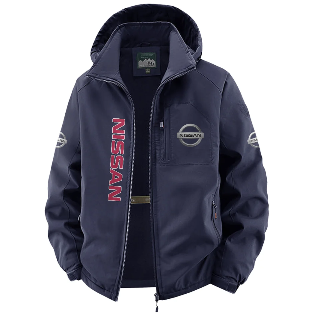 Crossover SUV Fleece Windbreaker Jacket, Cold-Air Cycling Shell HVN1450NI - Navy - Image 2