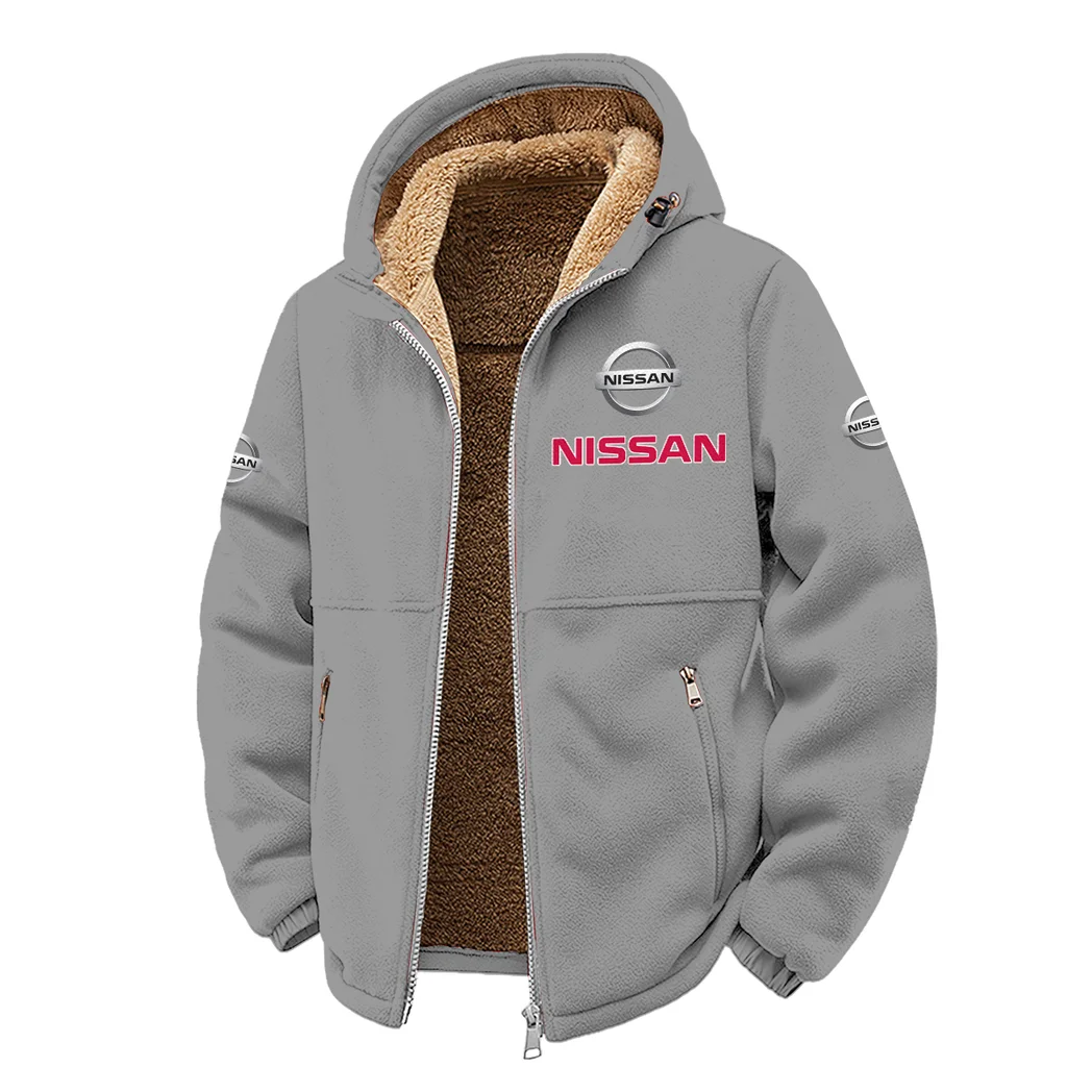 Crossover SUV Winter Fleece Jacket, Cross-Training Thermal Zip HVN1450NI - Grey - Image 2
