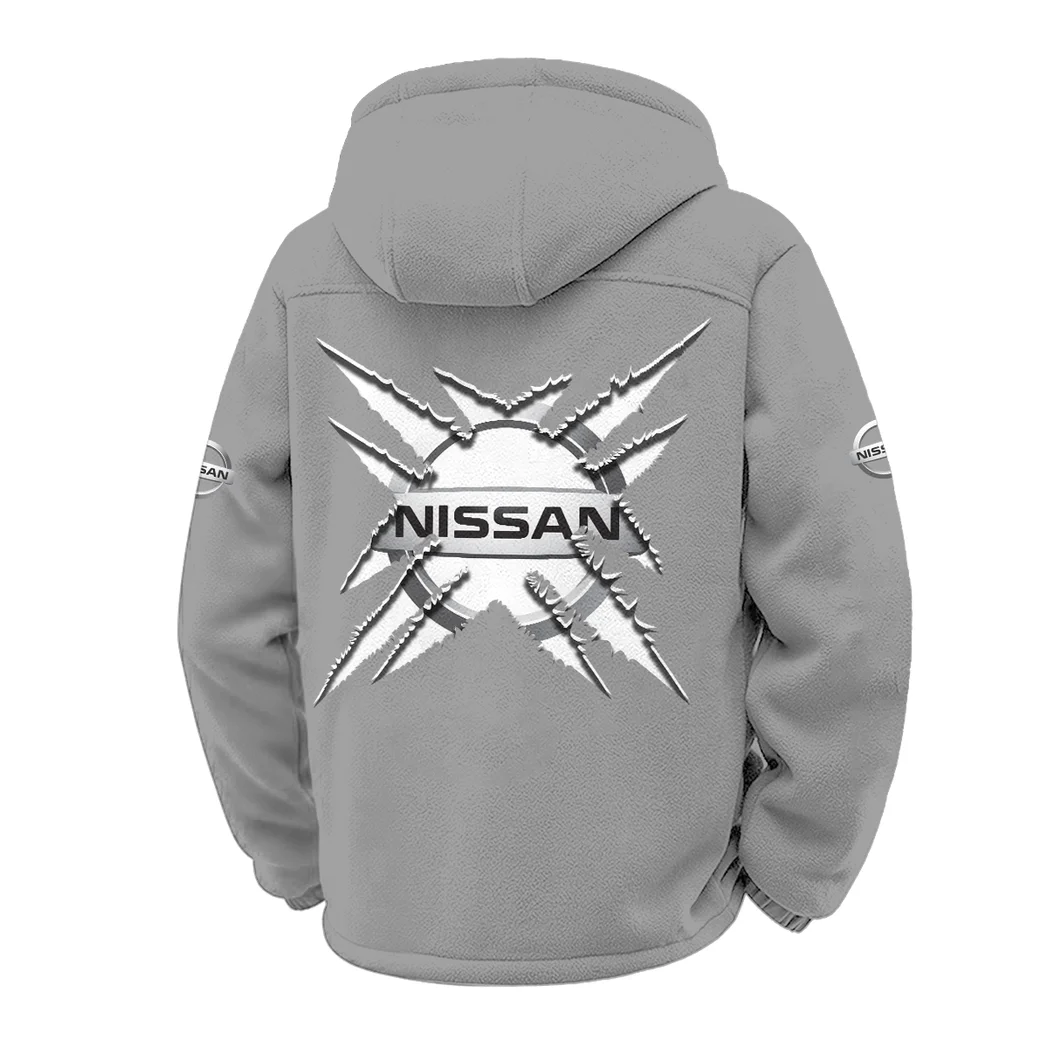 Crossover SUV Winter Fleece Jacket, Cross-Training Thermal Zip HVN1450NI - Grey - Image 3