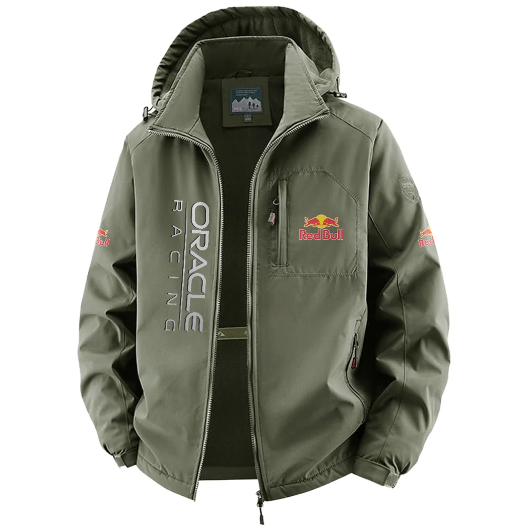 Rising Beat Fleece Windbreaker Jacket, Expedition Wind Fleece HVN1450NY - Green - Image 2
