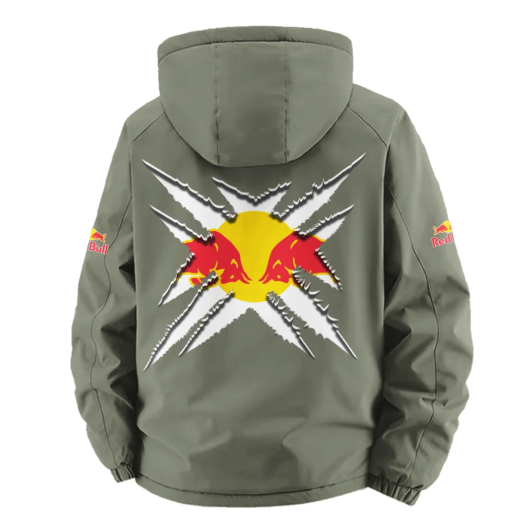 Rising Beat Fleece Windbreaker Jacket, Expedition Wind Fleece HVN1450NY - Green - Image 4