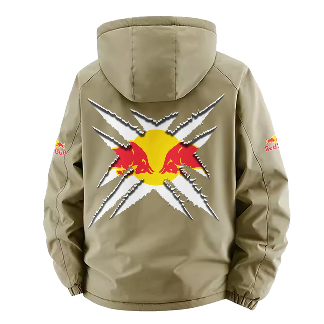 Rising Beat Fleece Windbreaker Jacket, Expedition Wind Fleece HVN1450NY - Khaki - Image 4