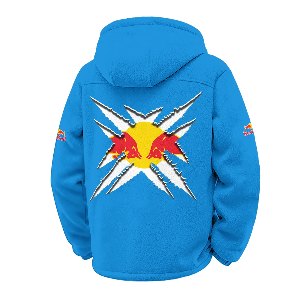 Rising Beat Winter Fleece Jacket, Ski & Snowboard Mid-Layer HVN1450NY - Cyan - Image 3