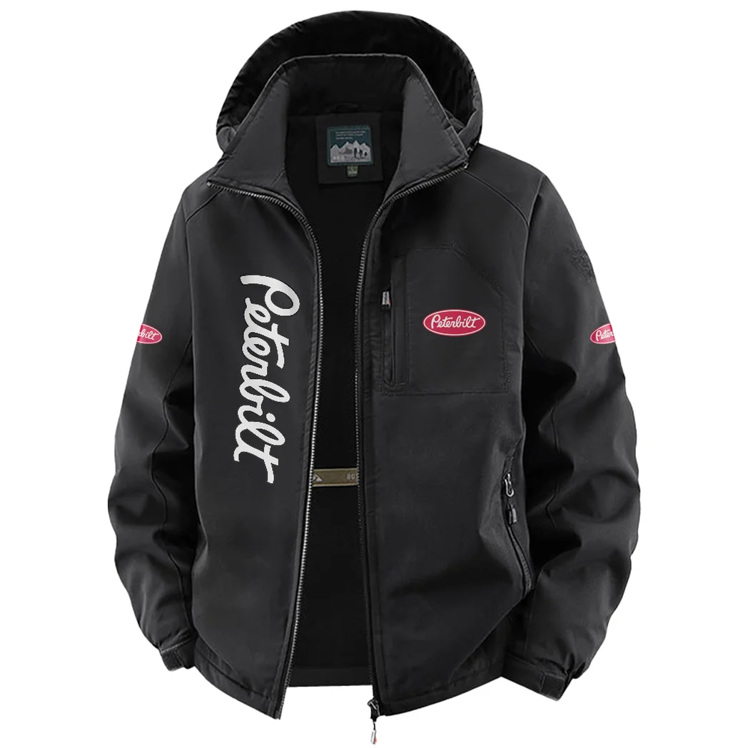 Tractor-Trailer Fleece Windbreaker Jacket, Mountain Ascent Windbreaker HVN1450PE - Black - Image 2