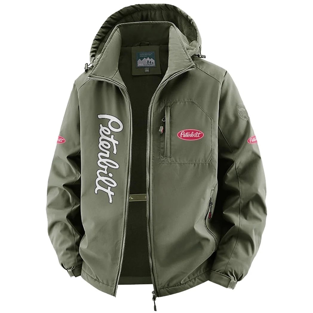 Tractor-Trailer Fleece Windbreaker Jacket, Mountain Ascent Windbreaker HVN1450PE - Green - Image 2