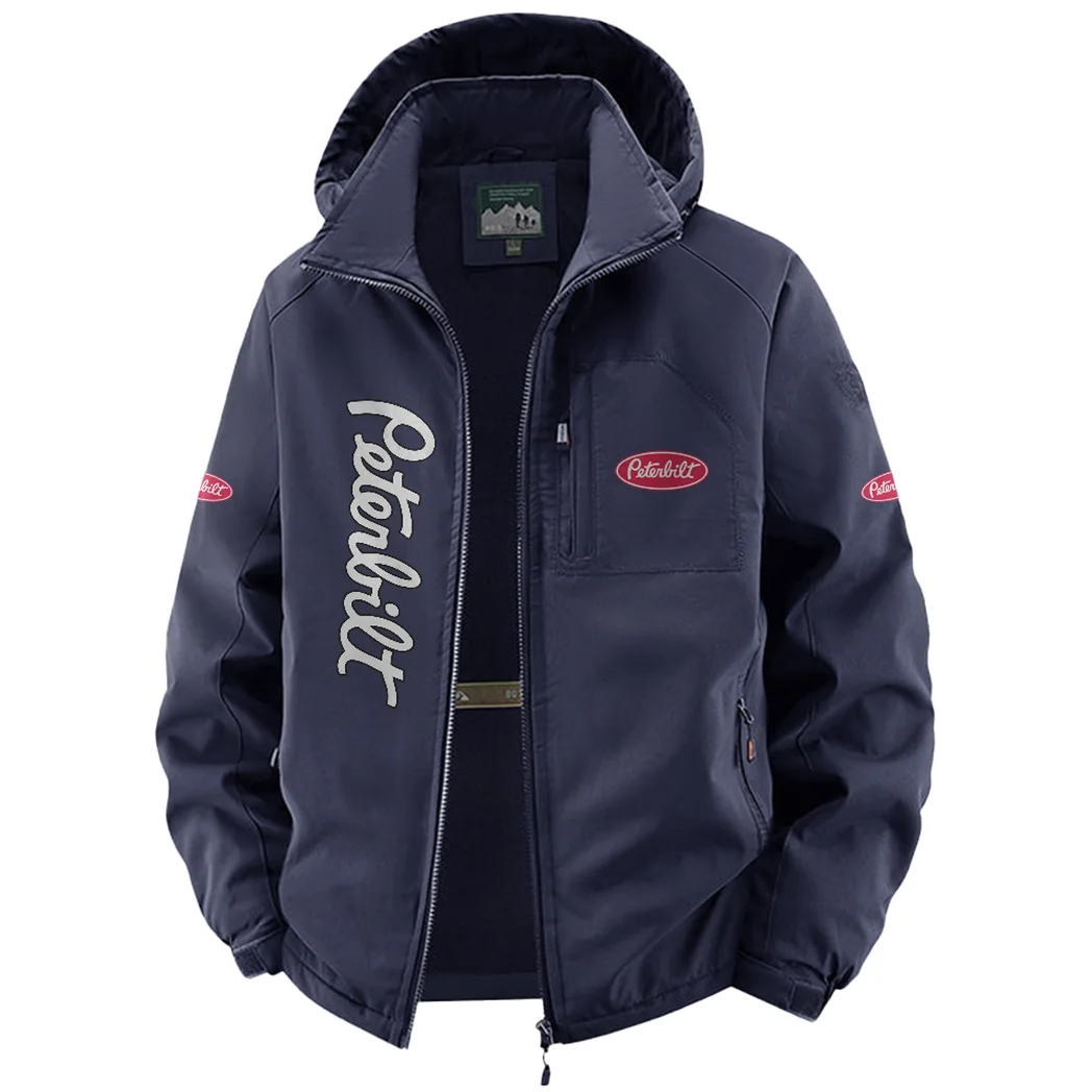 Tractor-Trailer Fleece Windbreaker Jacket, Mountain Ascent Windbreaker HVN1450PE - Navy - Image 2