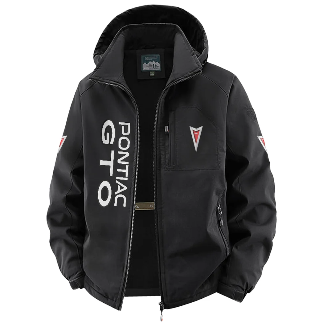 Racing Icon Fleece Windbreaker Jacket, Cross-Training Wind Shell HVN1450PG - Black - Image 2