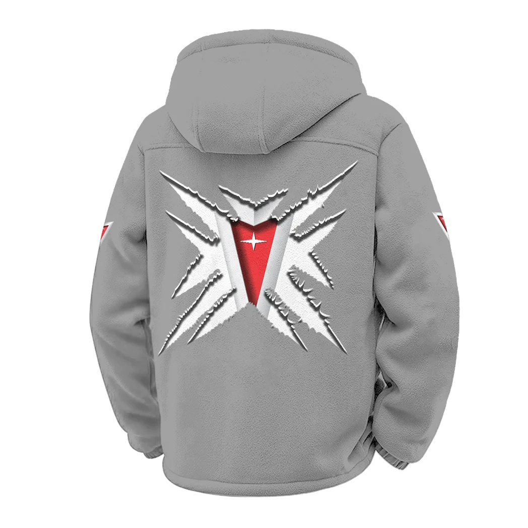 Racing Icon Winter Fleece Jacket, Ultra-Soft Fleece Shell HVN1450PG - Grey - Image 3