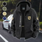 Performance Sedan Fleece Windbreaker Jacket, Cozy Fleece-Lined Windbreaker HVN1450PO - Black