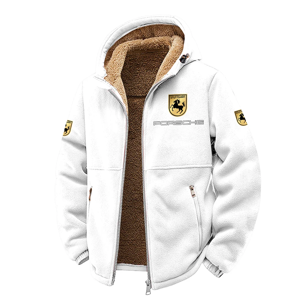 Performance Sedan Winter Fleece Jacket, Brushed Interior Winter Fleece HVN1450PO - White - Image 2