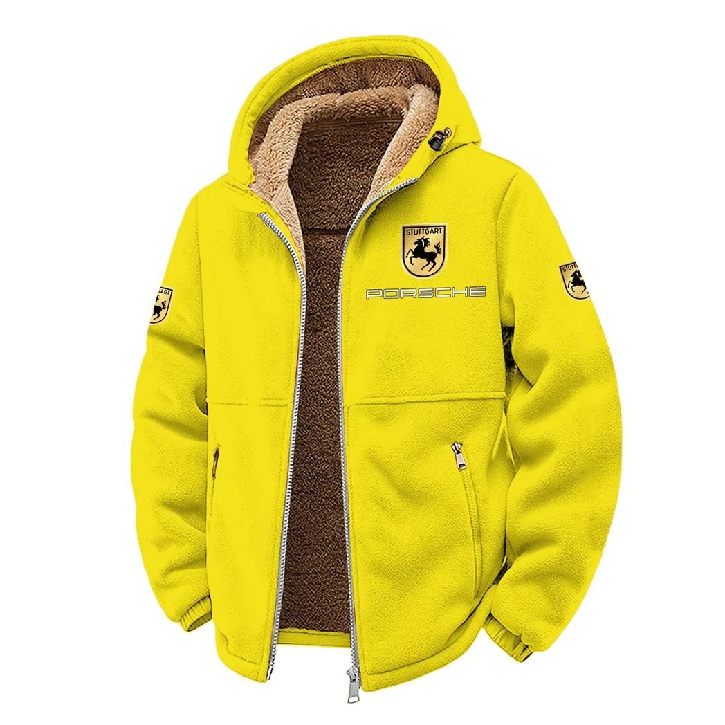 Performance Sedan Winter Fleece Jacket, Brushed Interior Winter Fleece HVN1450PO - Yellow - Image 2