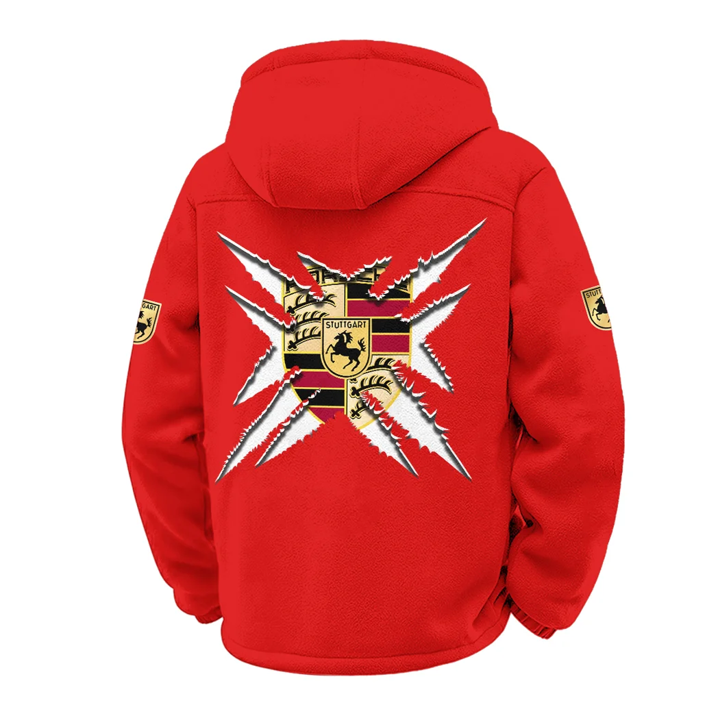 Performance Sedan Winter Fleece Jacket, Brushed Interior Winter Fleece HVN1450PO - Red - Image 3
