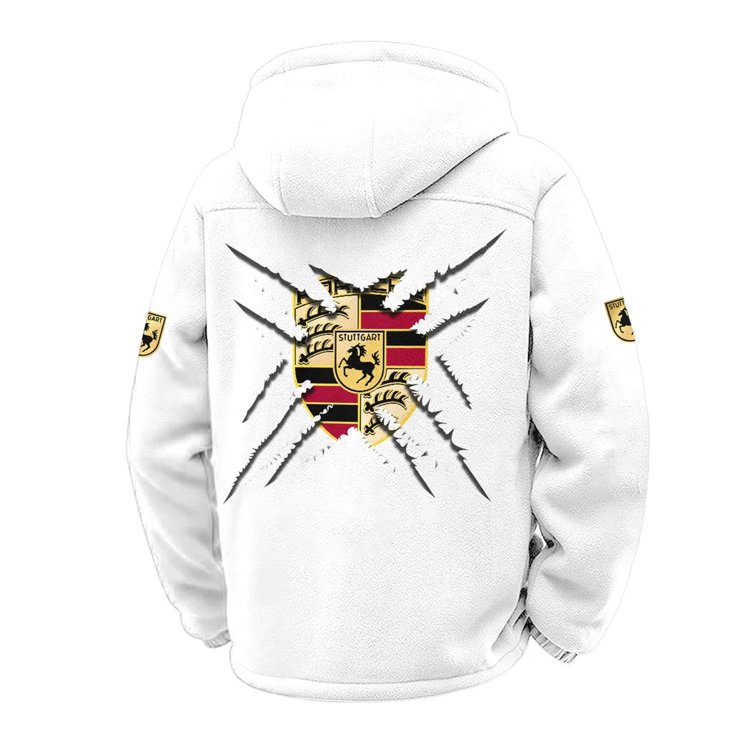 Performance Sedan Winter Fleece Jacket, Brushed Interior Winter Fleece HVN1450PO - White - Image 3