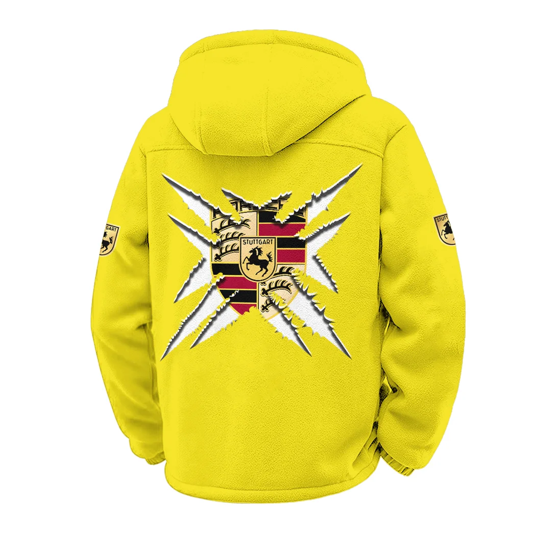 Performance Sedan Winter Fleece Jacket, Brushed Interior Winter Fleece HVN1450PO - Yellow - Image 3