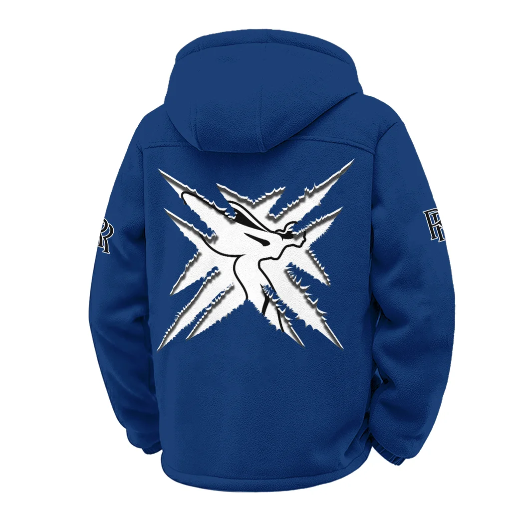 Grand Touring Car Winter Fleece Jacket, Luxe Microfleece Pullover HVN1450RR - Navy - Image 3